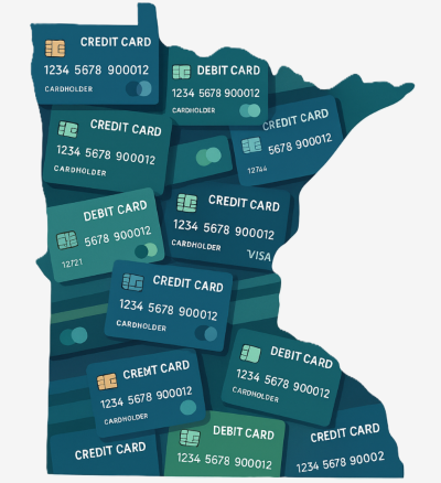 Minnesota Outline Filled With Images Of Credit And (1)